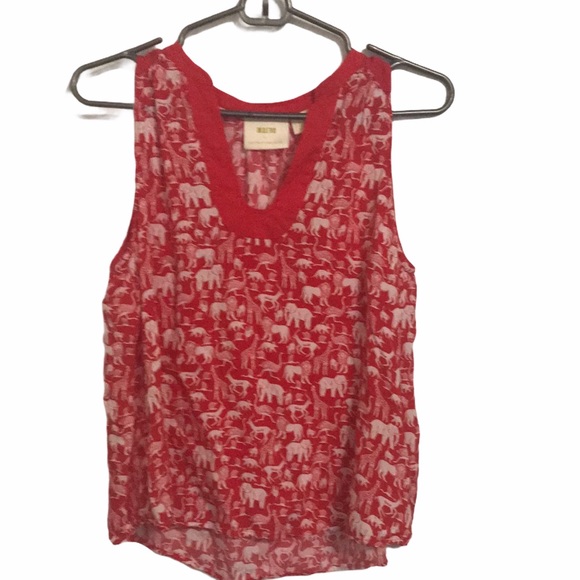 Anthropologie Tops - 💕❤️HP❤️Anthropologie MAEVE Animal Tank Top Size 8